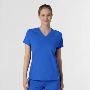 women V-neck stretch spandex scrub set hospital uniform medical nurse scrubs