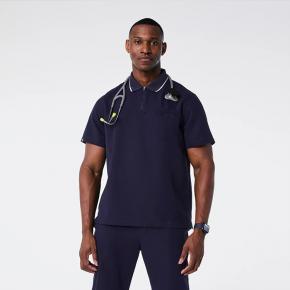 Men Two pocket Polo Scrub Top